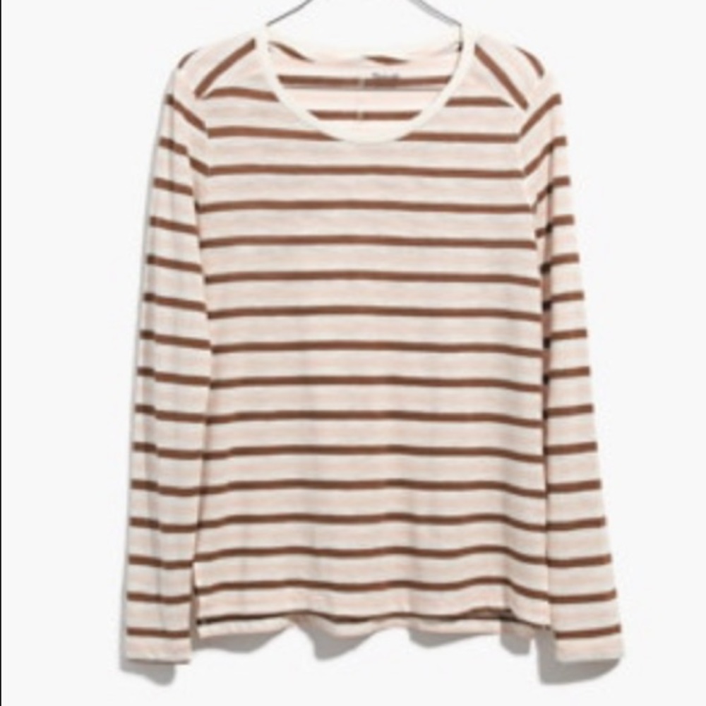 NWT Madewell Whisper Cotton Tee in Myers Stripe